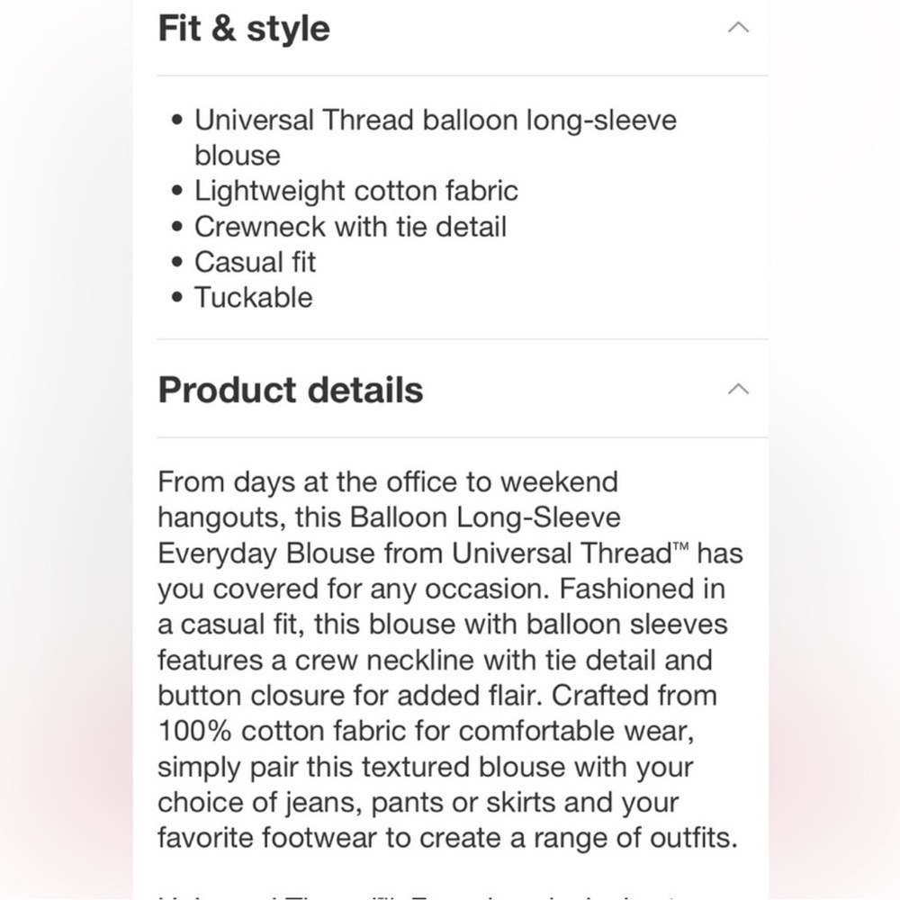 Universal Thread Lavender Gauze Top - image 8